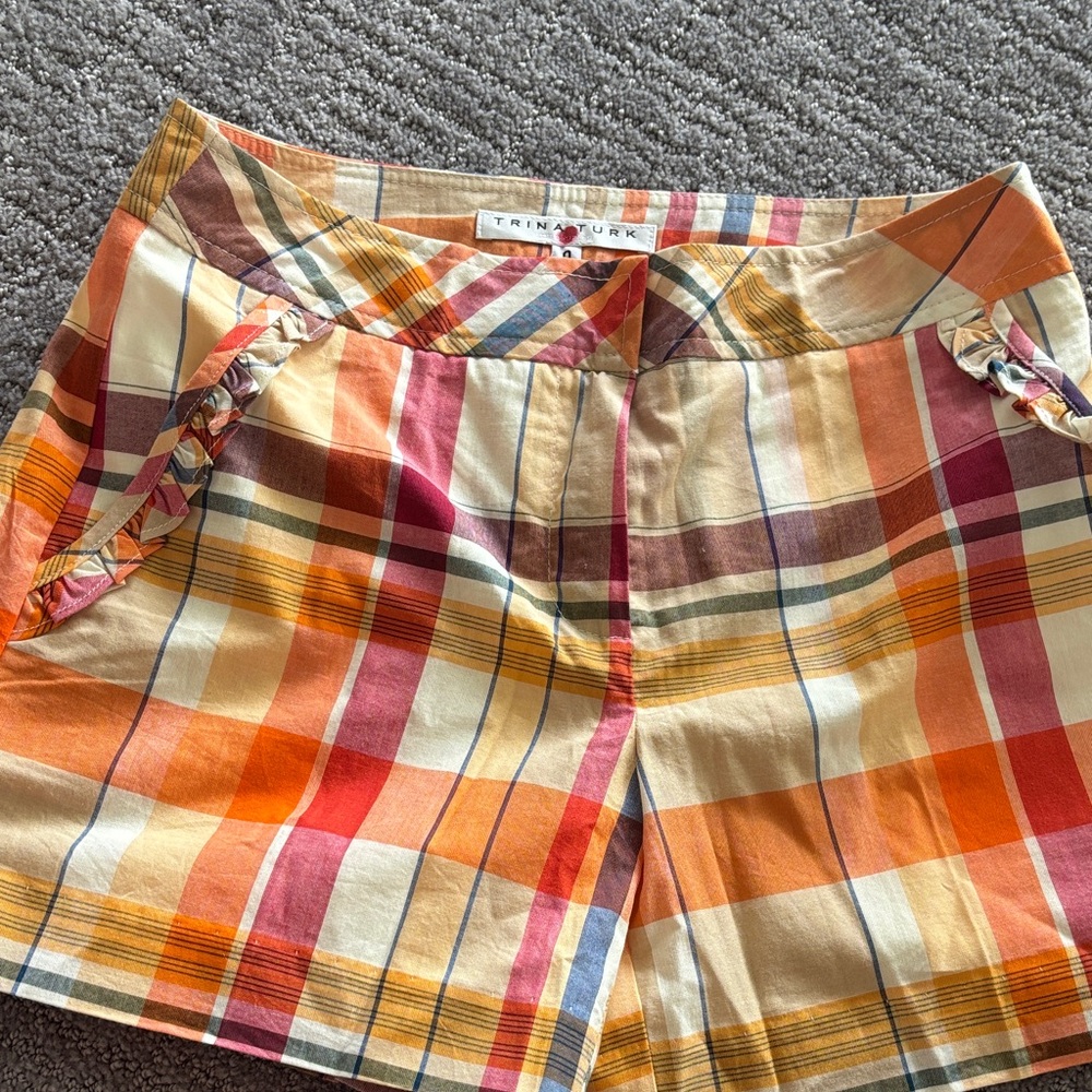 Trina Turk Vibrant Plaid Women's Shorts